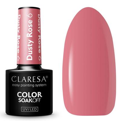 Claresa uv/led gellak 5ml dusty rose 6 Claresa uv/led gellak 5ml dusty rose 6