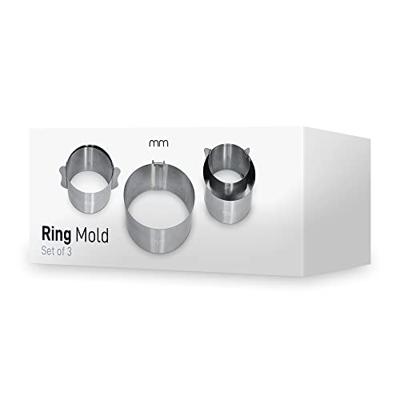 Adjustable Ring Moulds - Verstelbare RVS Kookringen - set van 3