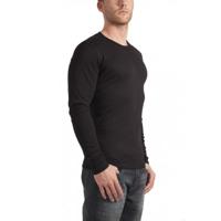 Garage T-shirt round neck longsleeve semi bodyfit black ( art 0303) - thumbnail