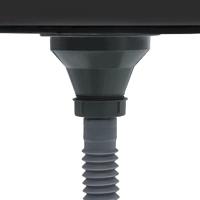 Gootsteen met afvoer handgemaakt roestvrij staal zwart - thumbnail