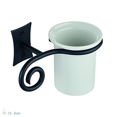 Bekerhouder Sapho Rebecco Hangend 17.1x12 cm Zwart / Wit Sapho