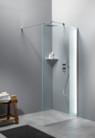 Inloopdouche BWS Free Time 120x200 cm Timeless Coating Met Strook Matglas Chroom - thumbnail