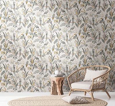 Livingwalls House of Turnowsky - Grijs - Jungle Behang - 388984