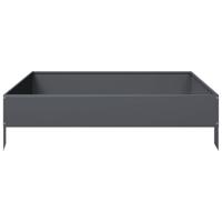 Plantenbak verhoogd 100x100x26 cm staal antracietkleurig - thumbnail