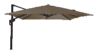 Libra zweefparasol 2,5x2,5 taupe - thumbnail