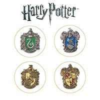 Noble Collection Harry Potter: Hogwarts House Crest Pin Set decoratie - thumbnail