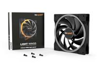 Be Quiet! light wings pwm high-speed rgb case fan (zwart, 140 x 140 x 25 mm) - thumbnail
