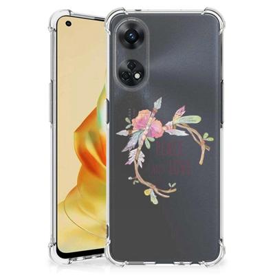 OPPO Reno8 T 4G Stevig | Bumper Hoesje | Boho Text OPPO Reno8 T 4G Stevig | Bumper Hoesje | Boho Text