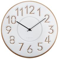NeXtime - NeXtime - Japanse Design Wandklok - Concrete|Hout - 30cm - - thumbnail