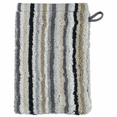 Cawö Cawo Lifestyle Streifen Washandje 7048 Kiezelsteen-37 16x22