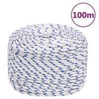 VidaXL Boot touw 10 mm 100 m polypropyleen wit - thumbnail