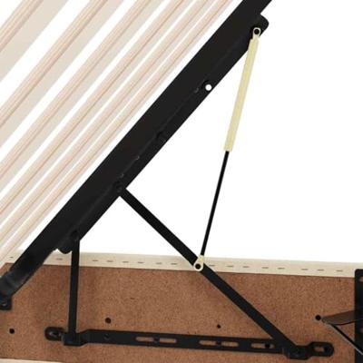 Opbergbed met LED met matras Crème 180 x 200 cm Polyester