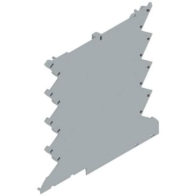 Weidmüller CH20M6 BC 4P-4P TGY 1 1293806 DIN-rail-behuizing afdekking Gesloten, Voor DIN-rail montage 5.2 x 107 x 106.5 Kunststof Grijs 50 stuk(s)
