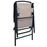 Tuinstoelen inklapbaar 2 st textileen taupe - thumbnail