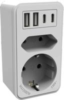 Calex Verdeelstekker met USB - thumbnail