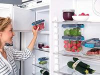 Leifheit 3233 Vacuüm-Vershouddoosjes 3 Stuks Zwart/Transparant - thumbnail