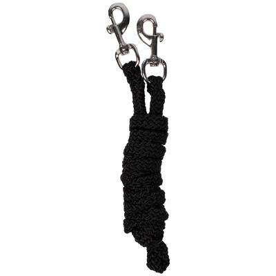 Pagony Basic touw lead reins zwart maat:pony