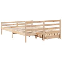 Bedframe zonder matras massief grenenhout 160x200 cm - thumbnail