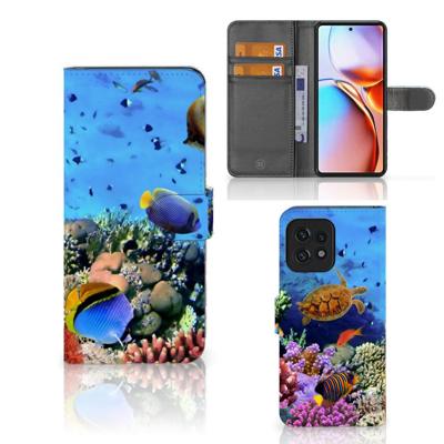 Motorola Edge 40 Pro | Telefoonhoesje | Met pasjeshouder | Vissen Motorola Edge 40 Pro | Telefoonhoesje | Met pasjeshouder | Vissen