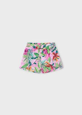 Mayoral Zomer skort print meisjes - orchidee paars