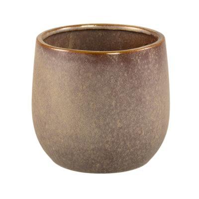 PTMD bloempot freja m bruin 15 cm | 6 stuks