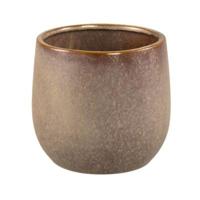 PTMD bloempot freja m bruin 15 cm | 6 stuks - thumbnail
