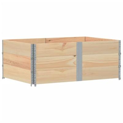 Palletopzetranden 3 st 150x100 cm massief grenenhout