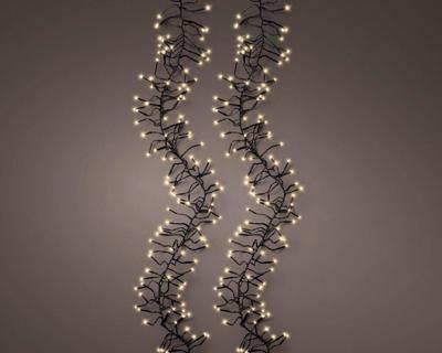 Lumineo led cluster 19m-2040l zwart/soft gold