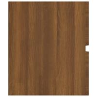 Wastafelkast 100x38,5x45 cm bewerkt hout bruineikenkleurig - thumbnail