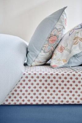 Pip Studio Pip Studio Hoeslaken Jaipur Flower Licht blauw 160x200 cm