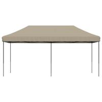 VidaXL Partytent inklapbaar pop-up 580x292x315 cm taupe - thumbnail