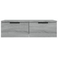 Wandkast 68x30x20 cm bewerkt hout grijs sonoma eikenkleurig - thumbnail