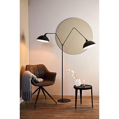 Light & Living Zwarte vloerlampOrion 2-lichts - 1850112