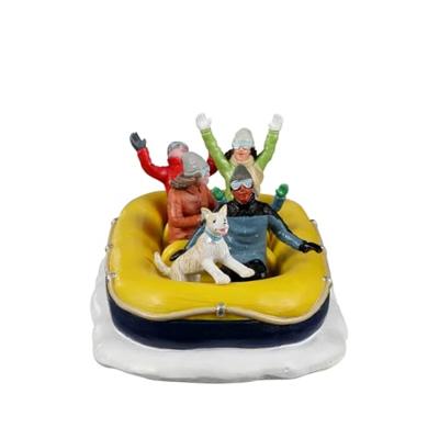 Lemax snow rafting kerstdorp tafereel Vail Village 2022