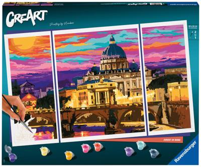Ravensburger Creart schilderen op nummer - sunset in rome