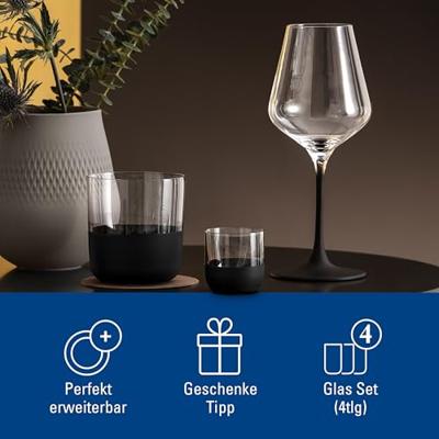 Villeroy & Boch Manufacture Rock Shot glas 4 stuks