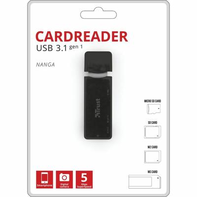 Trust Nanga USB 3.1 Cardreader kaartlezer