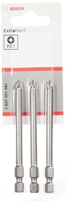 Bosch Accessories Bosch Power Tools 2607001581 Kruis-bit PZ 1 Metaal E 6.3 3 stuk(s)