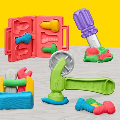 Play-Doh, Mijn kleine klusjesman boxset met boetseerklei - thumbnail
