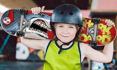 STAMP Skateboard 28 x 8 Shark Skids Control