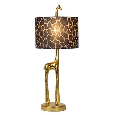 Lucide EXTRAVAGANZA MISS TALL - Tafellamp - Ø 25 cm - 1xE27 - Mat Goud / Messing