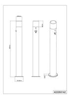 Trio Staande lampHoosic met bewegingsmelder - 422260142 - thumbnail