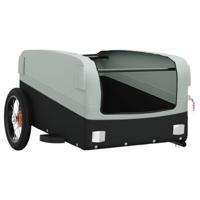 Fietstrailer 30 kg ijzer zwart en grijs - thumbnail