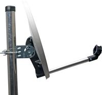 Schwaiger 42 cm satellietschotel lichtgrijs - thumbnail