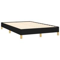 Boxspring met matras stof zwart 120x190 cm - thumbnail