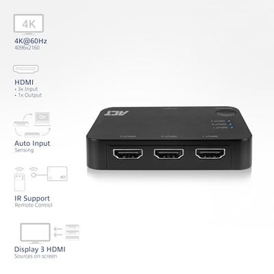 ACT 3 poorts 4K HDMI switch - thumbnail