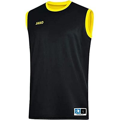 JAKO 4151 Reversible Shirt Change 2.0 - Zwart/Citroen - L