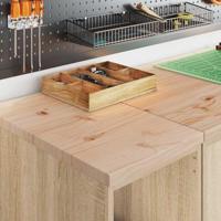 Garagekast 30x51x85 cm massief grenenhout sonoma eikenkleurig - thumbnail