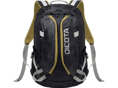 Dicota Tasche / Notebook / Backpack Active / R Laptoprugzak Geschikt voor max. (laptop): 39,6 cm (15,6) Zwart, Geel