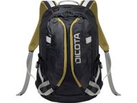 Dicota Tasche / Notebook / Backpack Active / R Laptoprugzak Geschikt voor max. (laptop): 39,6 cm (15,6) Zwart, Geel - thumbnail